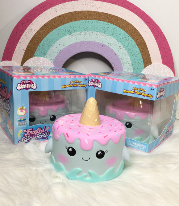 Silly Squishies Frosted Fairy Tales Narwhal Cake