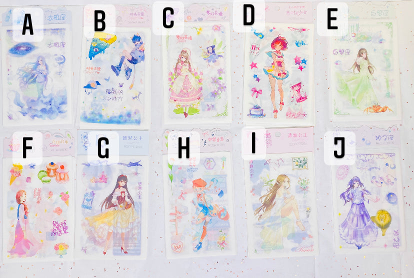 32-Kawaii Stickers – mermaid squish