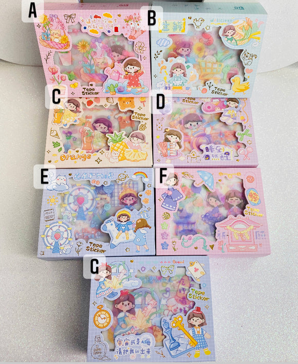 12-Kawaii Shimmer Stickers