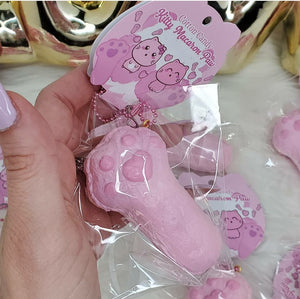 Cotton Candy Kitty Macaron Paw