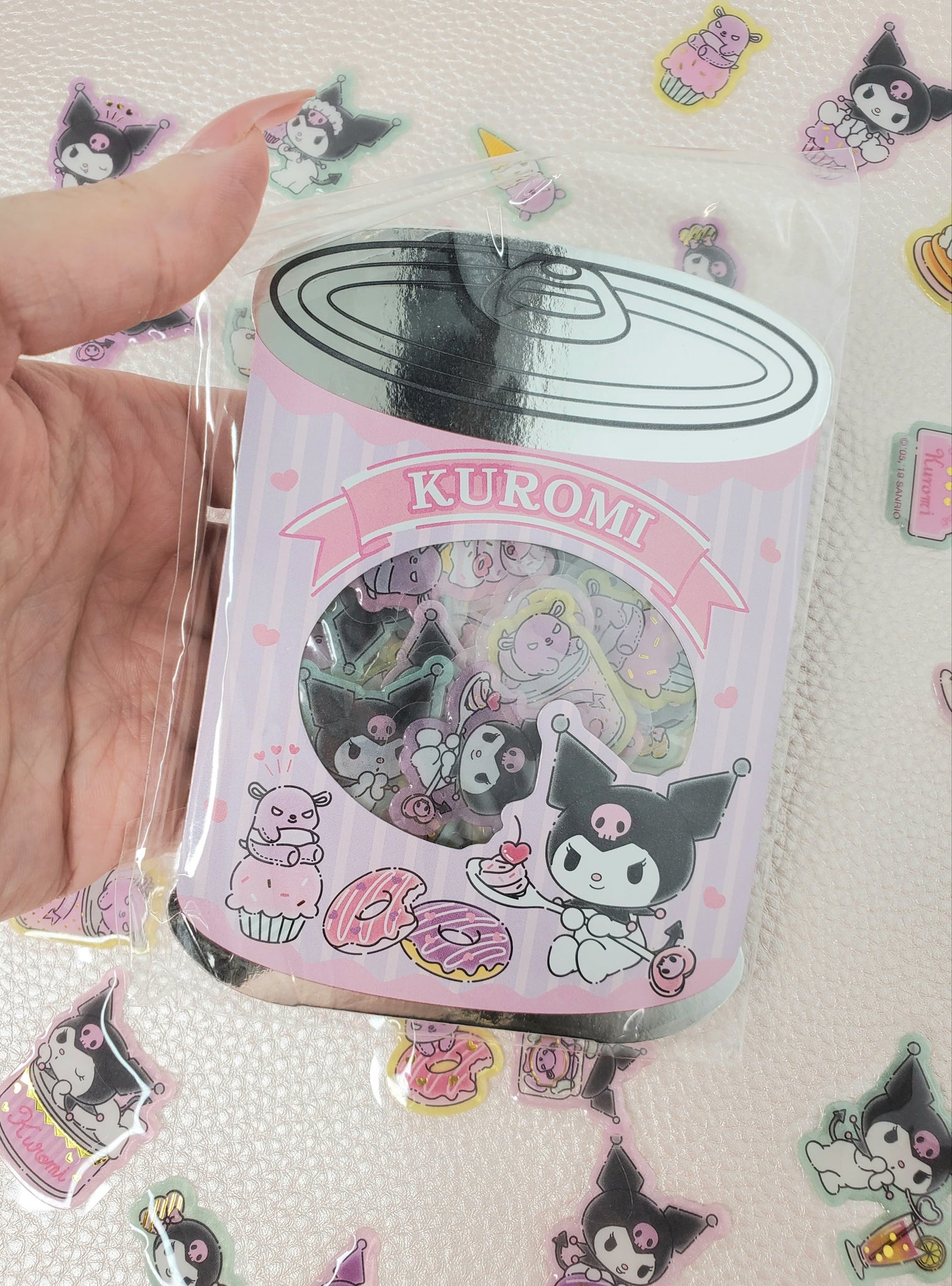 zy1722c 40pcs cute anime kuromi stickers