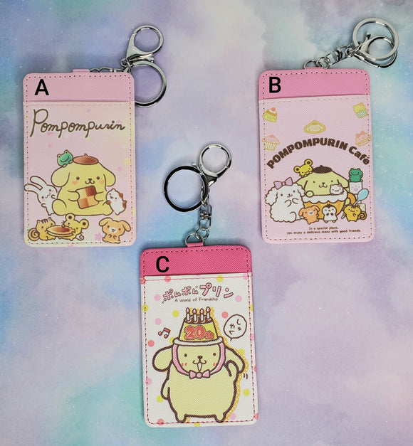 Pompompurin Card Holders/Keychain