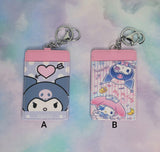 Kuromi/My Melody Card Holder/Keychain