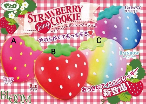 Strawberry Big Icing Cookie