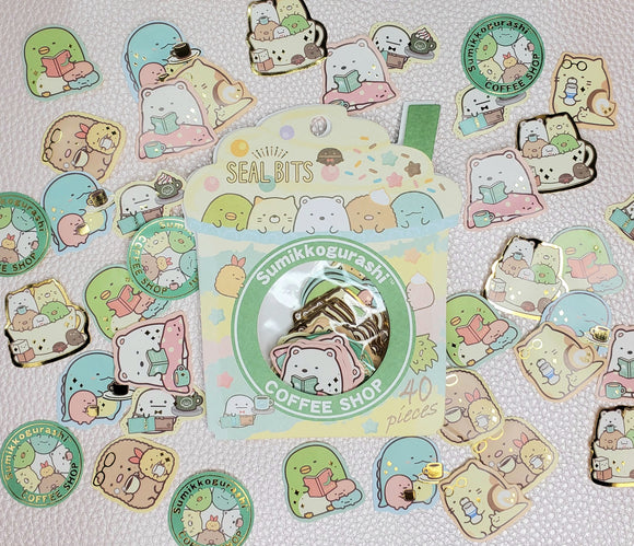 Seal Bits Sumikko Gurashi Coffee Shop Kawaii Stickers