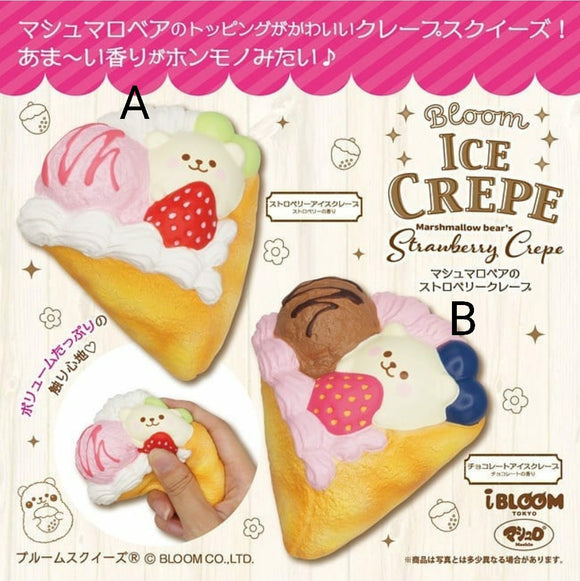 Marshmallow Bear Strawberry Crepe