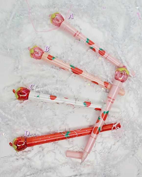 Kawaii Strawberry Light Up Pen