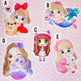 Kawaii Girl stickers