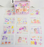 12-Kawaii Shimmer Stickers