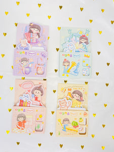 Kawaii Sticky Notes with Stand